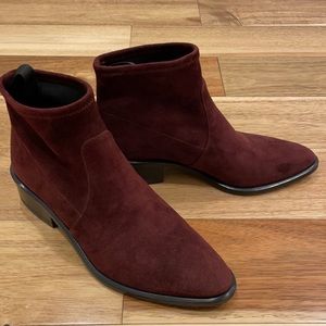 Alexander Wang Cranberry Kori Cut Out Heel Suede Boots/Booties